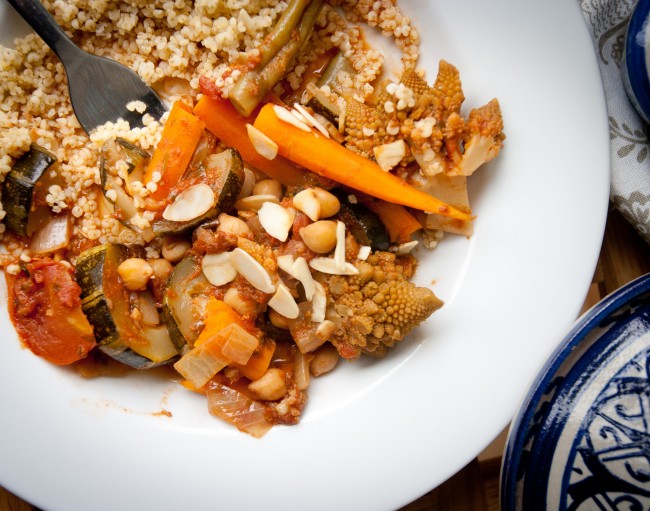 Vegetable Tagine with Cous-Cous © Monica Shaw