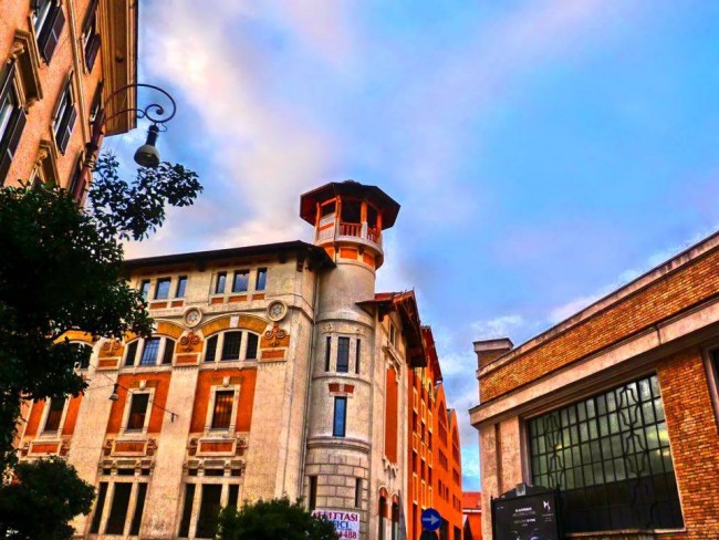 Liberty tower in the corner between Piazza Alessandria and Via Bergamo | Courtesy of Camilla Colavolpe
