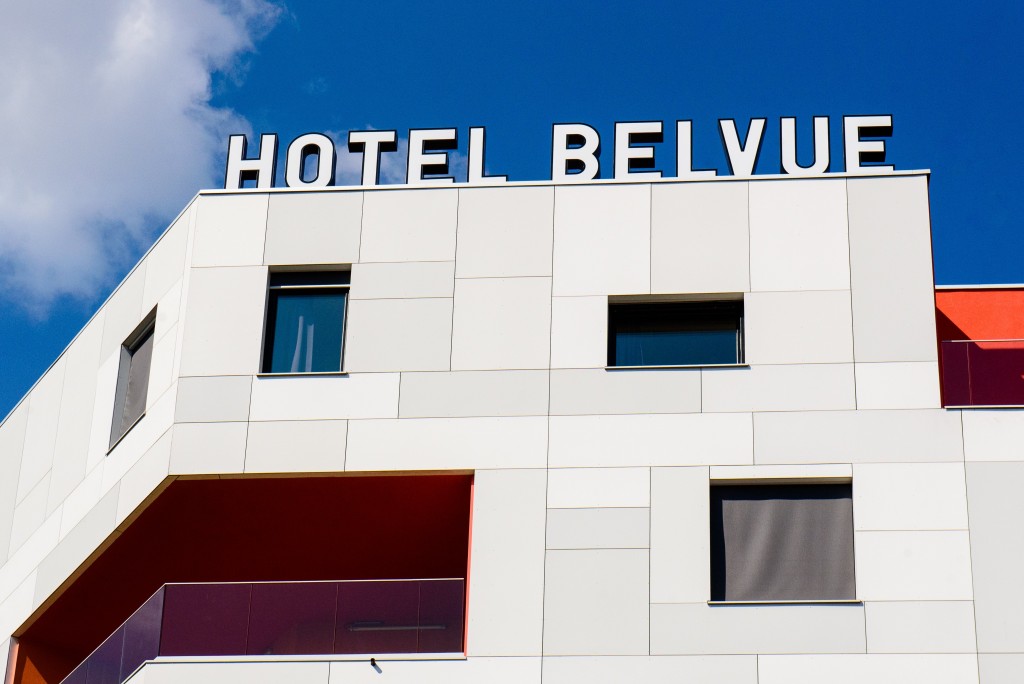 The facade of the BELVUE Hotel, looking out over the canal | Coutesy of BELVUE Hotel