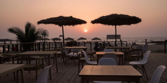 Sunset at Antares, ground Level. Image Courtesy: Zomato