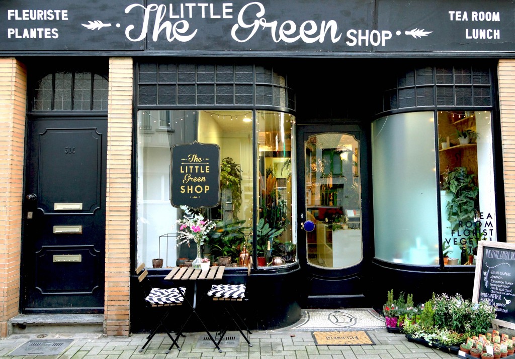 The store front of the tiny florist/eatery The Little Green Shop | Courtesy of The Little Green Shop