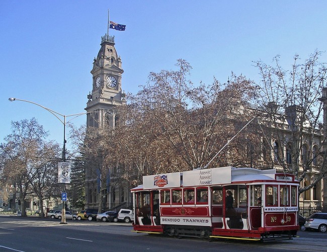 Bendigo talking tram, ©Robert Merkel, Wiki Commons 