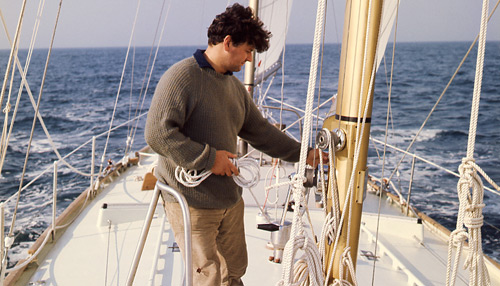 Sir Chay Blyth aboard British Steel during his around-the-world sail in 1970 | © Sir Chay Blyth