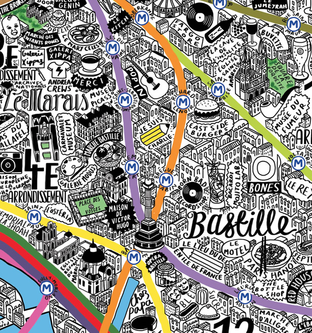 This Is The Most Beautiful Map Of Paris You Will Ever See