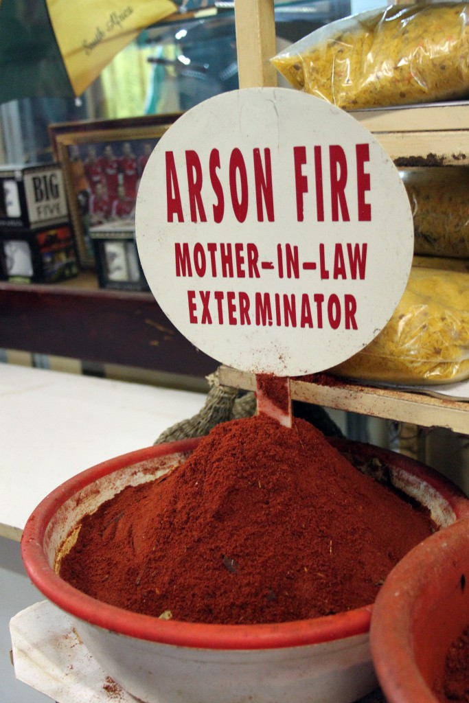 How some spices are advertised in Durban's Indian markets|© flowcomm/flikr