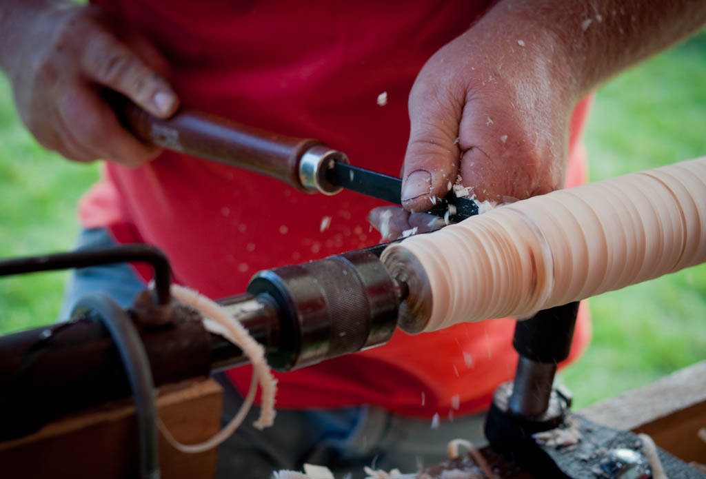 Turning Wood at The Farmers' Museum | © Chris Evans / Flickr