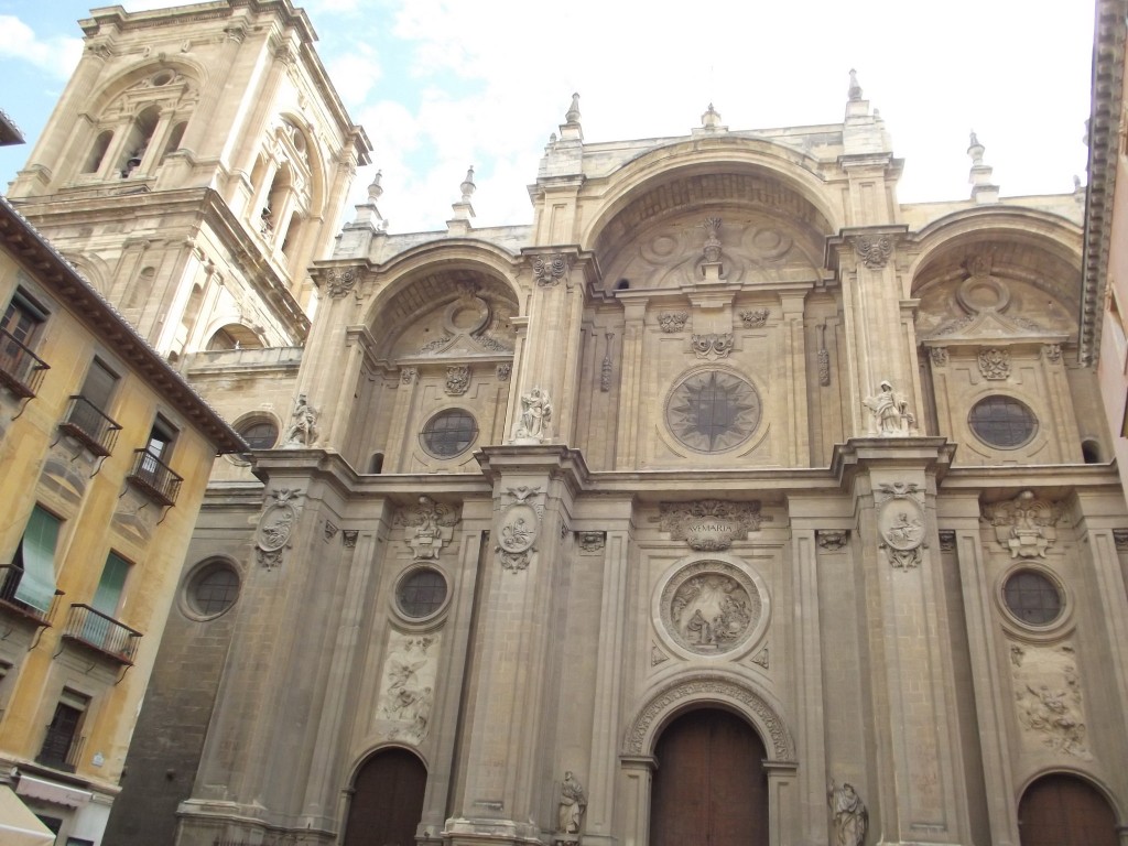 The facade of Granada´s catedral, local boy Alonzo Cano´s greatest achievement; Elliot Brown, flickr