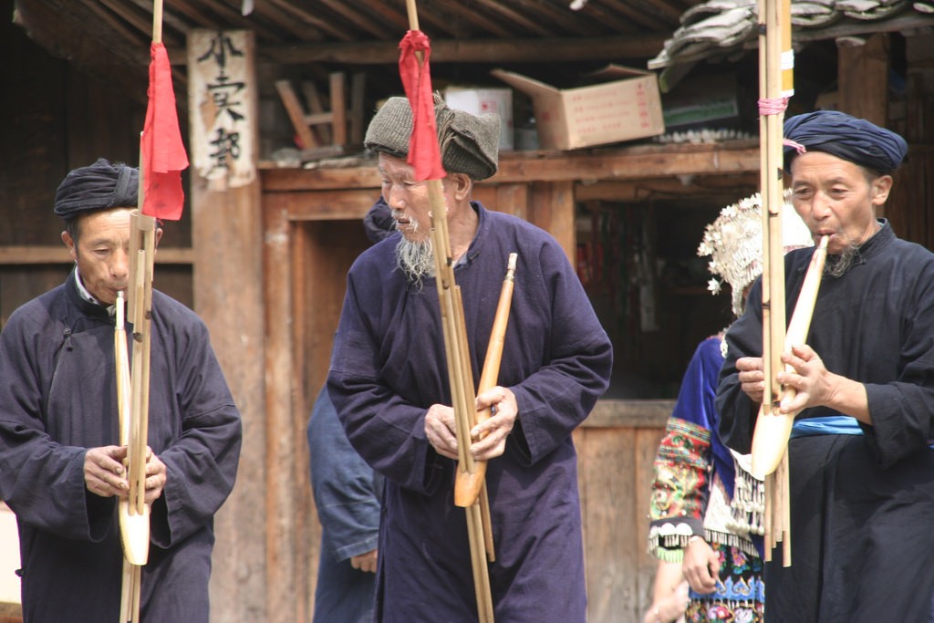 China Langde Lusheng Players| © Anja Disseldorp/Flickr