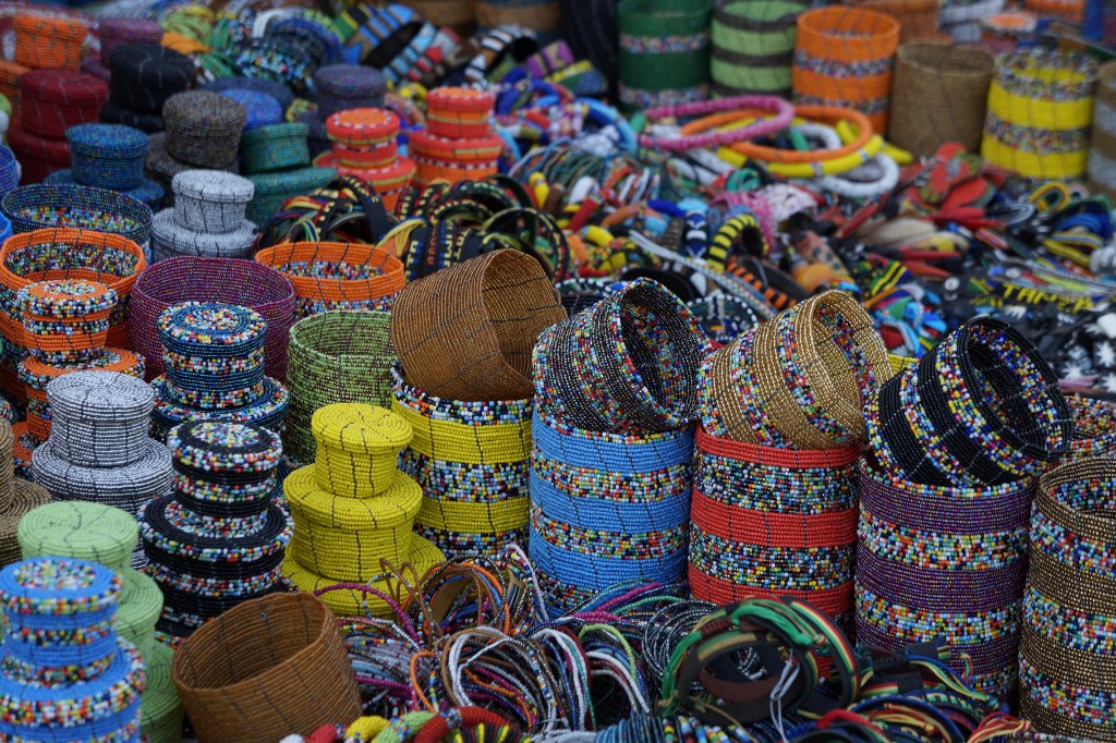 Beaded products at a Maasai market | © Travelholic Path / Flickr