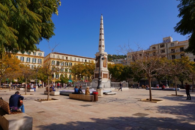 Plaza Merced, one of Malaga´s lovlliest squares; Encarni Novillo