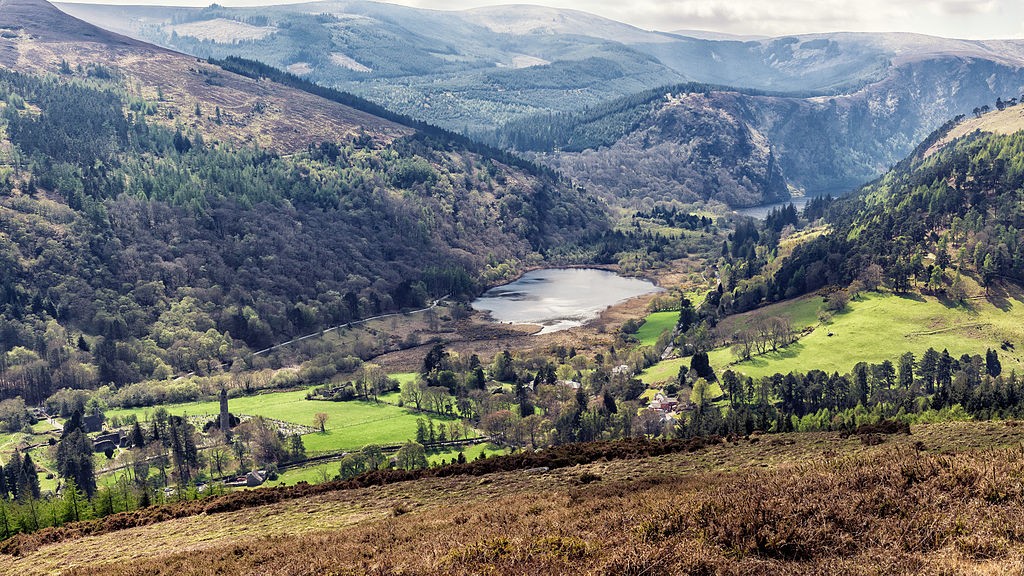 The Glendalough Valley, County Wicklow, facing south-west | © Joe King/Flickr