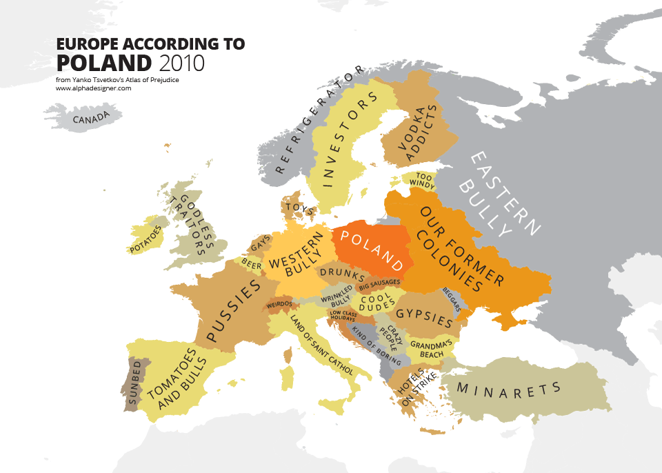 These Hilariously Rude Maps Show Europe According To Europeans