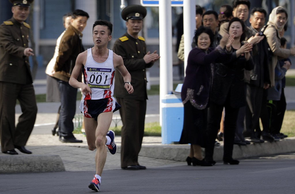 Pak Chol (above) won his third consecutive Pyongyang Marathon | © AP/REX/Shutterstock