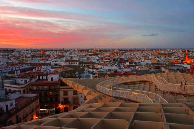 Sunset from Las Setas, Seville; Encarni Novillo