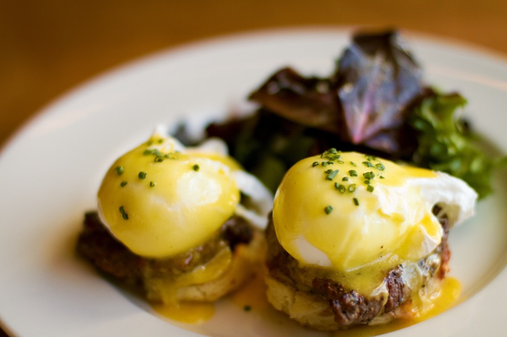 Steak and Biscuit Benedict, Courtesy of The Southern Steak and Oyster