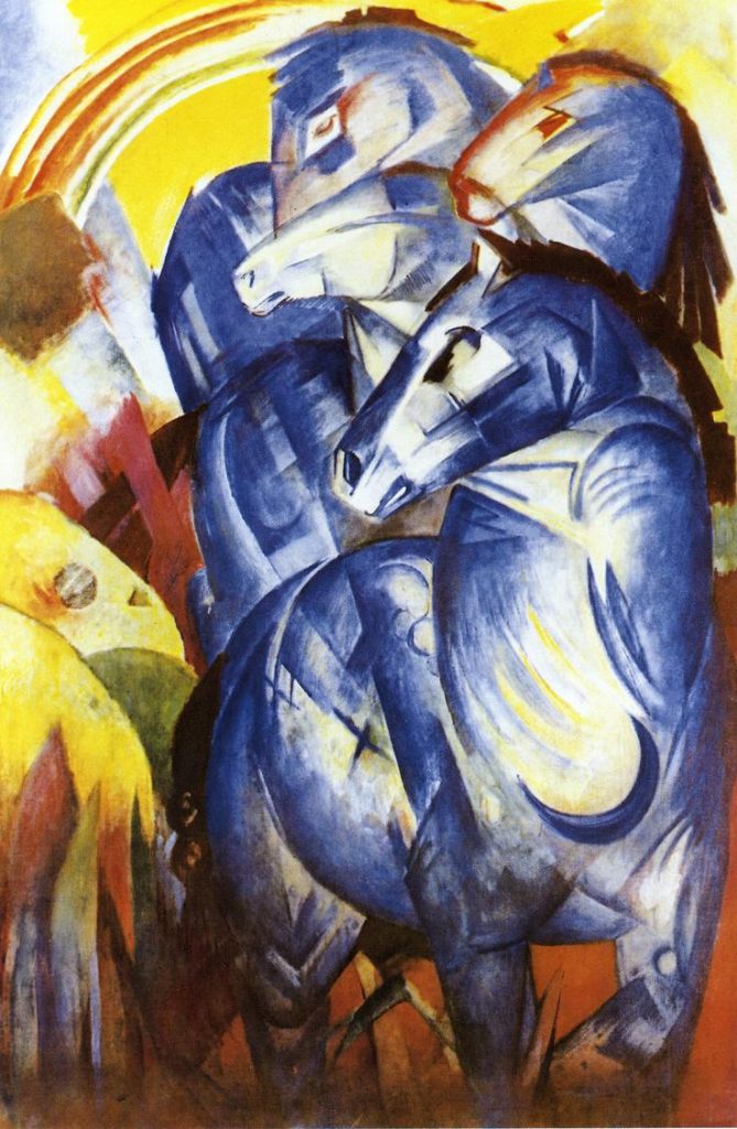 The Tower of Blue Horses by Franz Marc / Wikimedia Commons