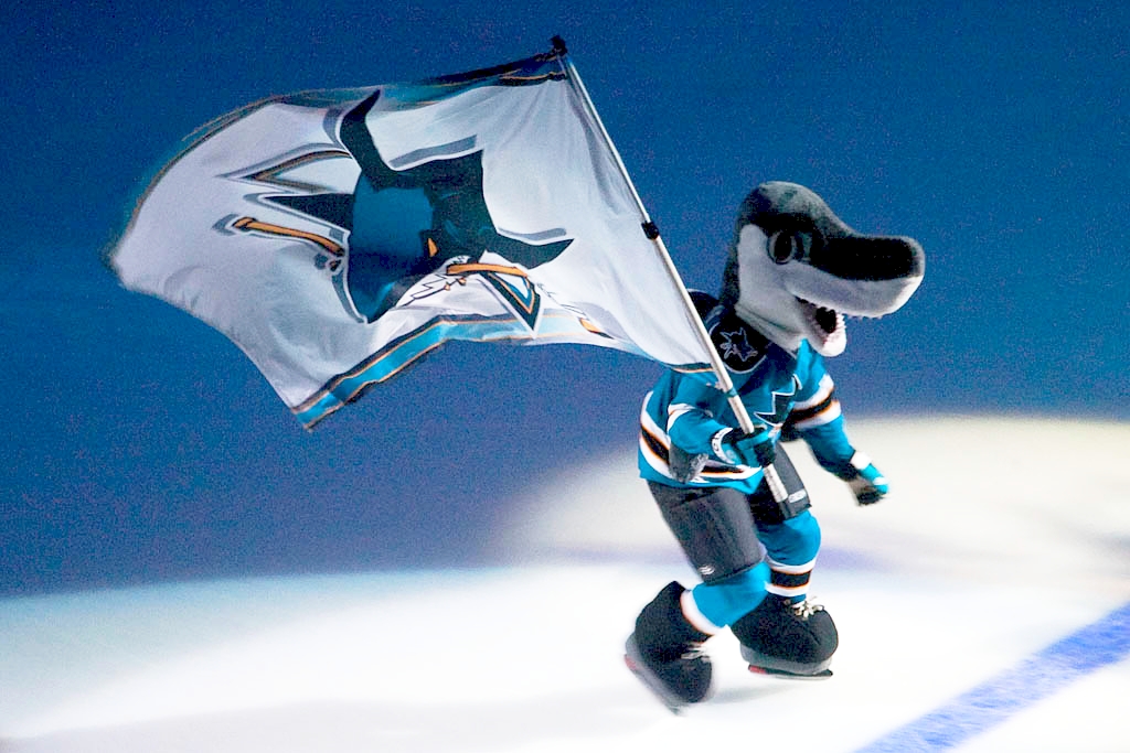 san jose sharks plush sharkie