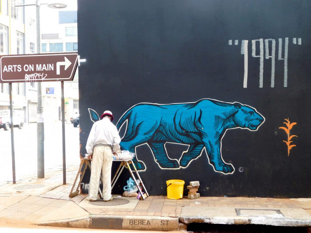 Street art panther