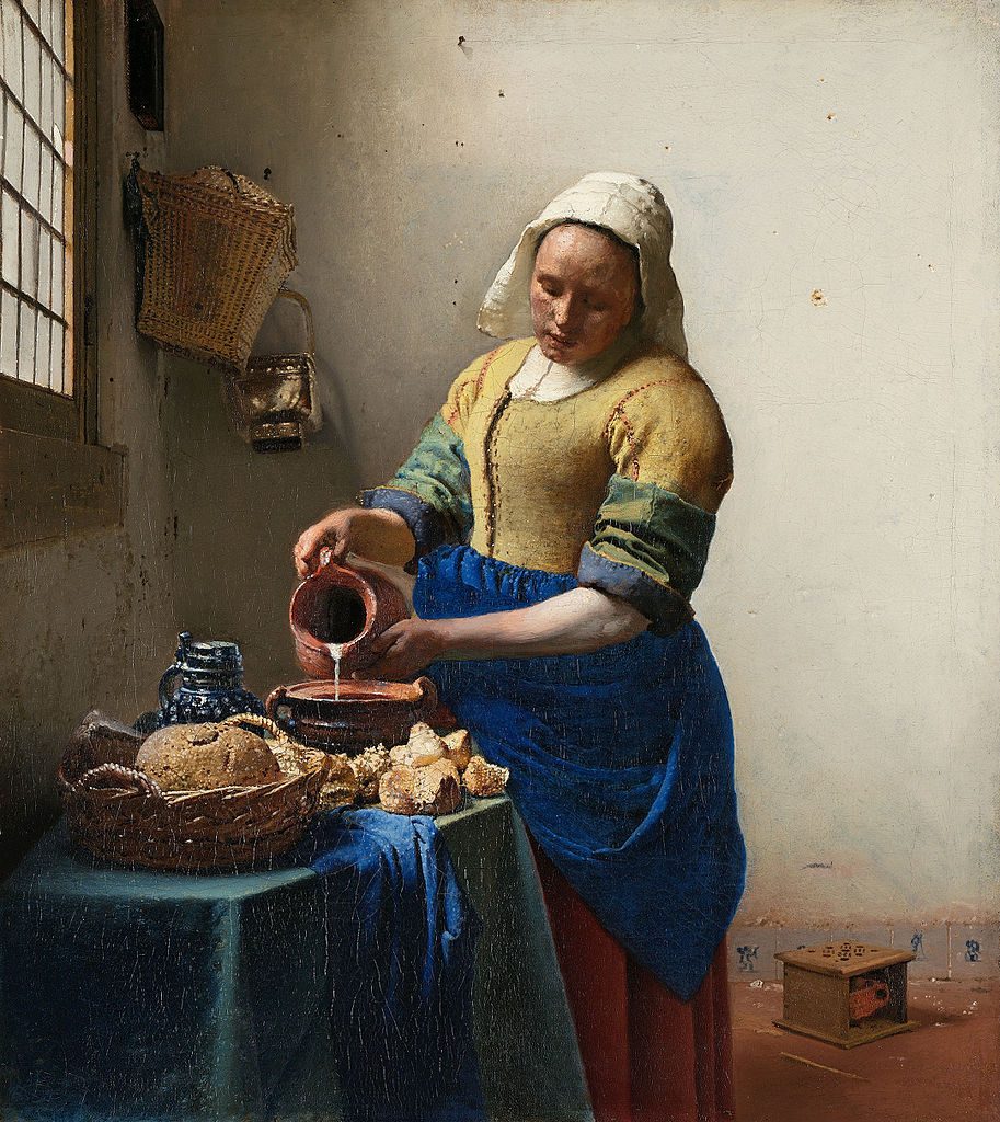 Johannes Vermeer, 'The Milkmaid' (1658) | Google Cultural Institute/WikiCommons
