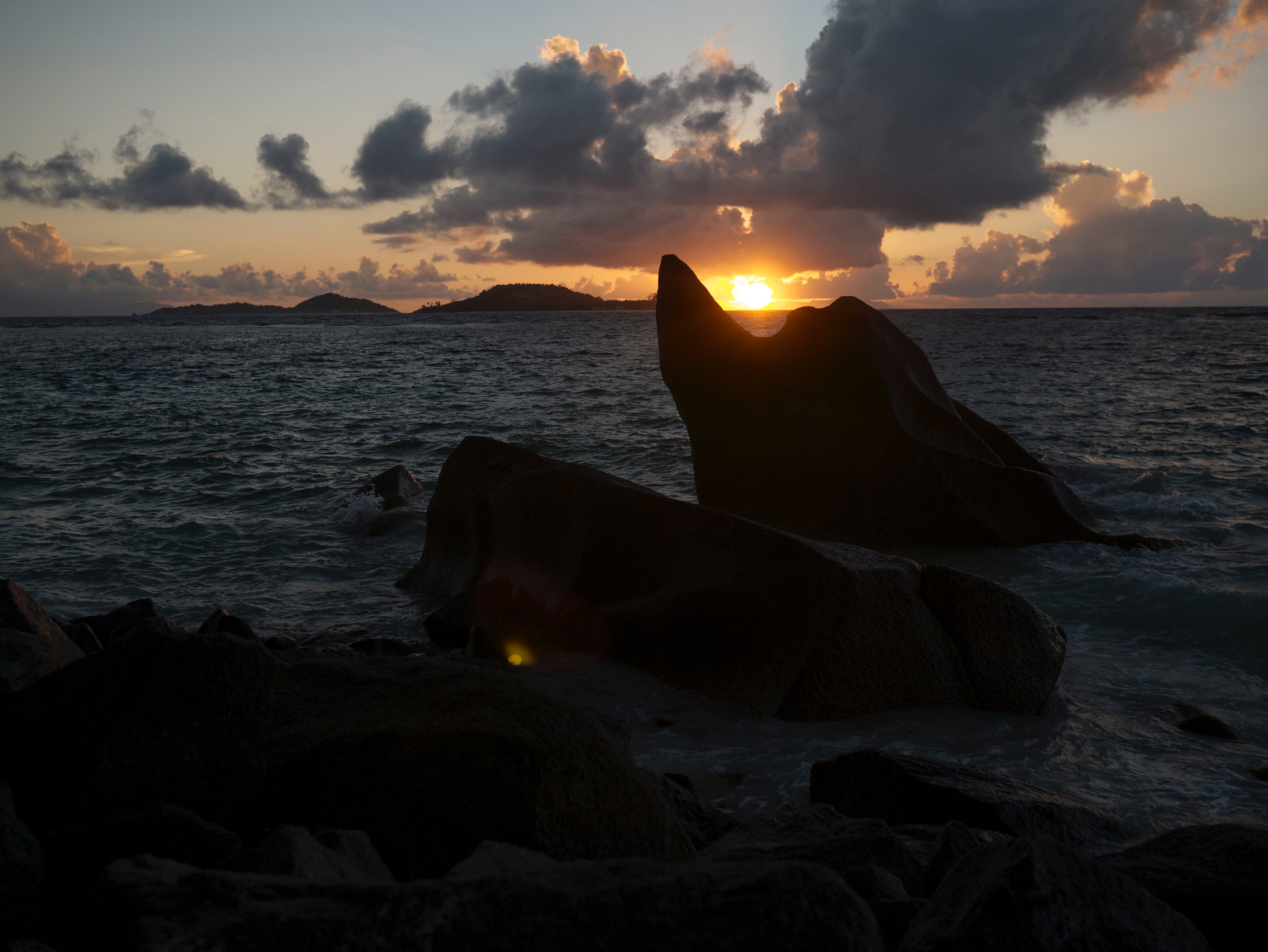 stunning places to watch sunsets in seychelles - sunset rocks