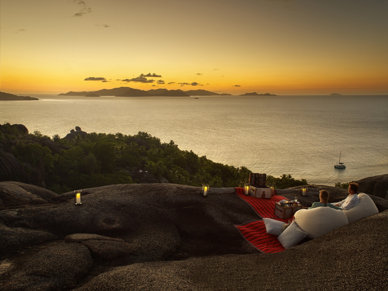 stunning places to watch the sunset in Seychelles - six senses zil pasyon