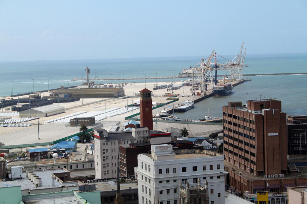 Port Elizabeth harbour with Campanile