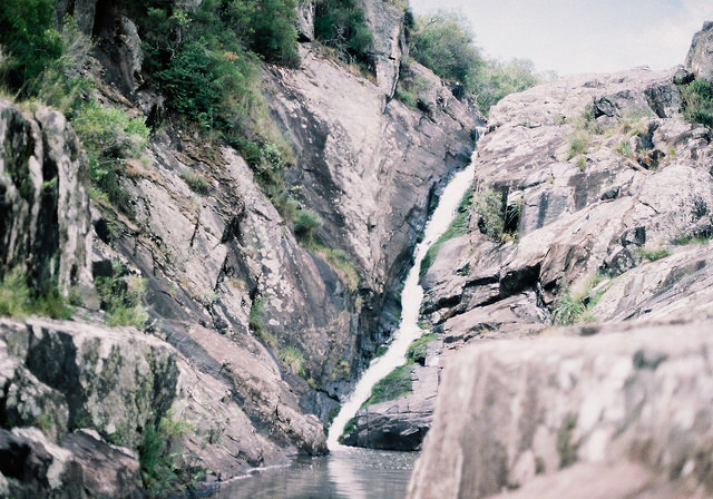 Waterfall at Salto del Penitente, Lavalleja, Uruguay