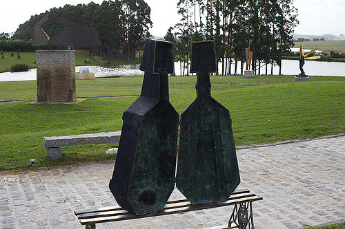 The sculpture park view of the Fundación Pablo Atchugarry in Uruguay