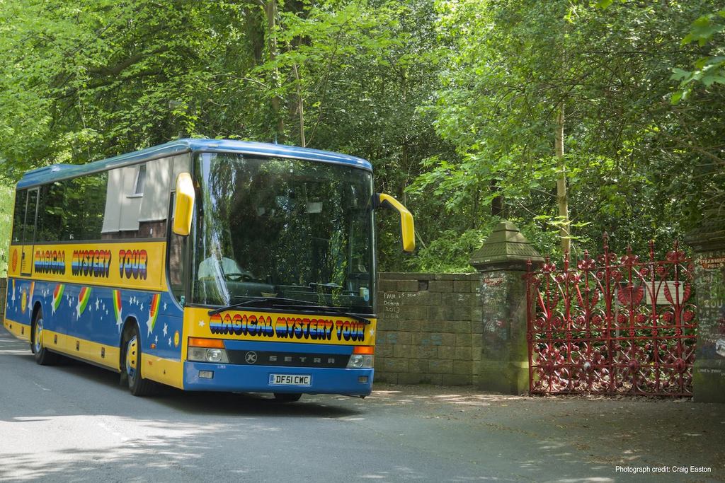 Magical Mystery Tour bus - Strawberry Fields