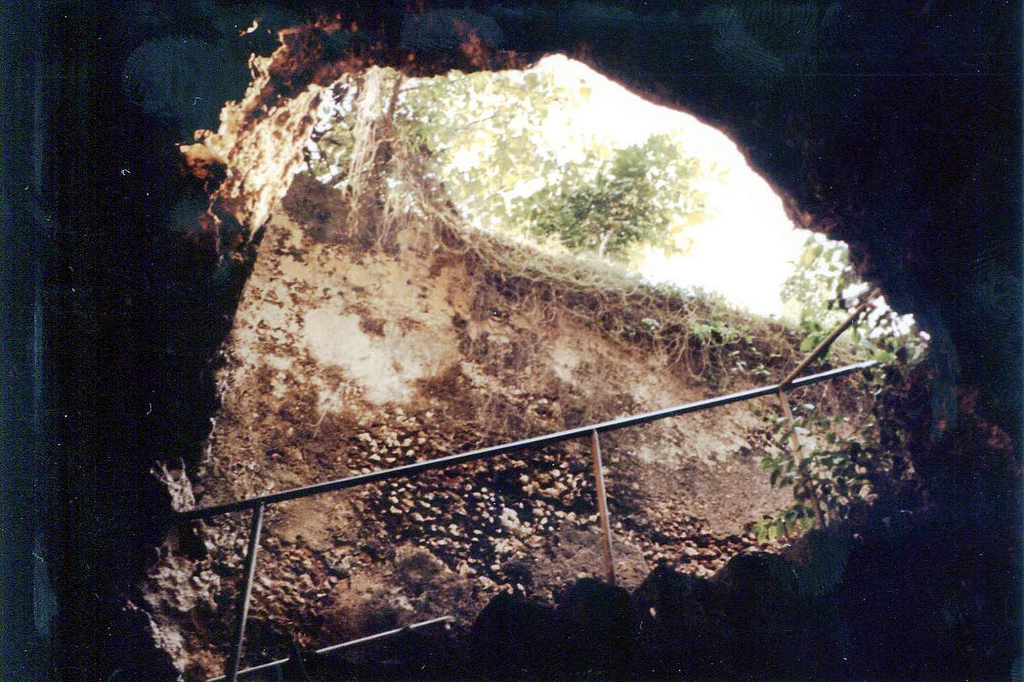 Entrance to the slave cave