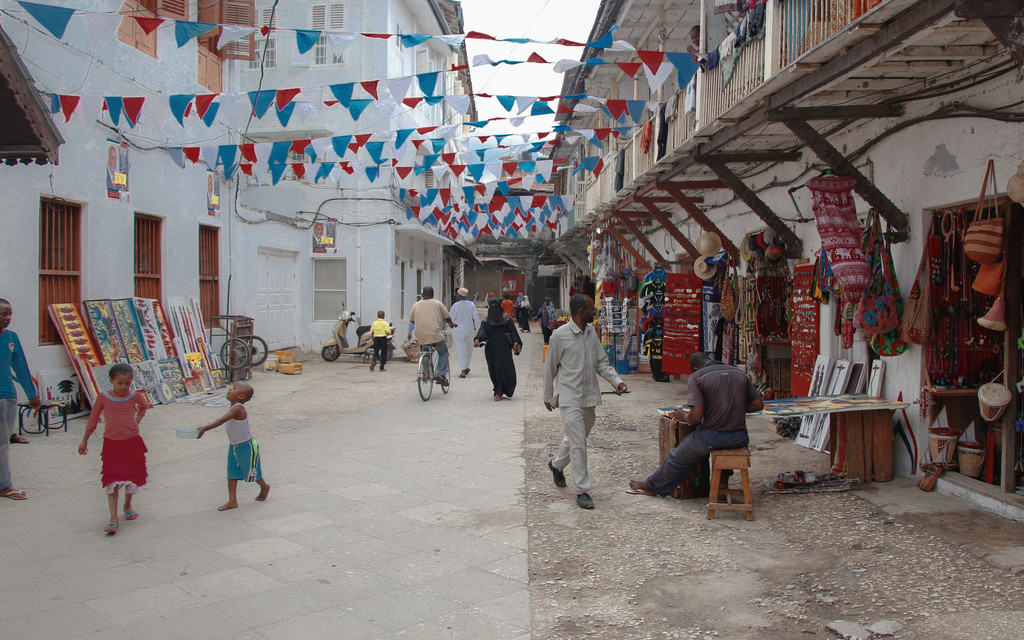 Street market in Zanzibar