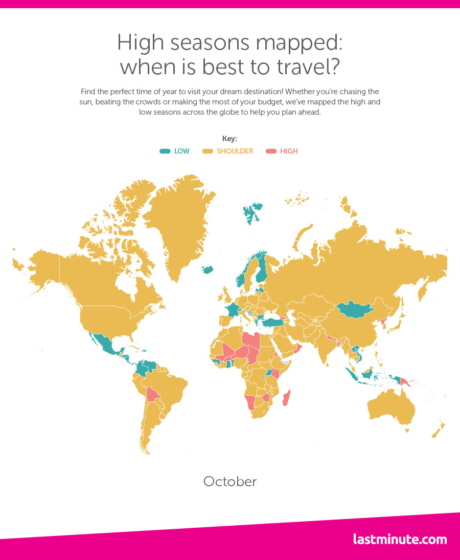 This Map Shows You Exactly When To Travel To Each Country