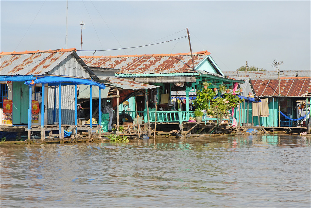Homes floating in Chau Doc | © Jean-Pierre Dalbéra/Flickr