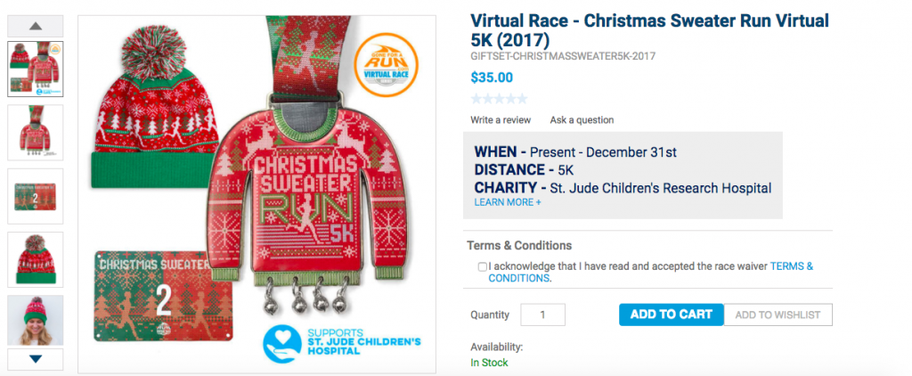 Christmas Sweater Run Virtual 5K | © Gone For A Run
