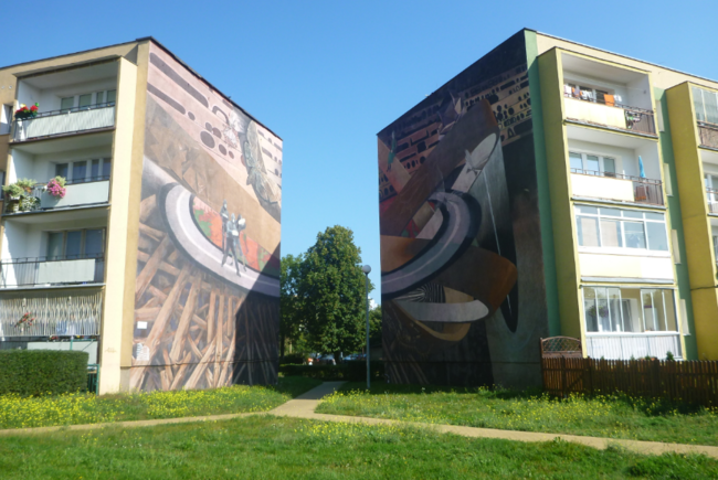 Wall murals of Zaspa