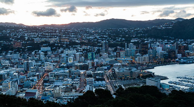 Downtown Wellington from Mount Victoria