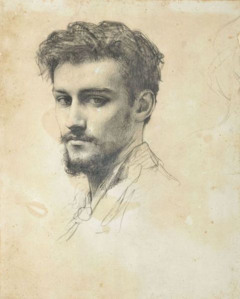 sketch of handsome man