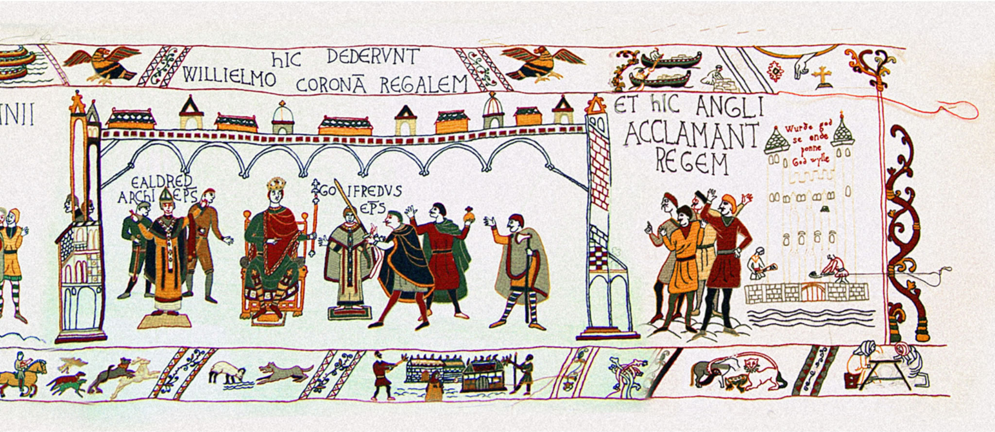 Bayeux Tapestry The designer of the Bayeux Tapestry also included little details that might be missed for Funny Tapestry for Ideas to Hang Funny Tapestry