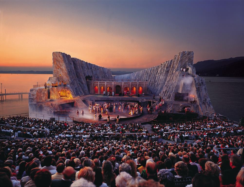 Every Year A Spectacular Floating Stage Is Constructed In Bregenz, Austria