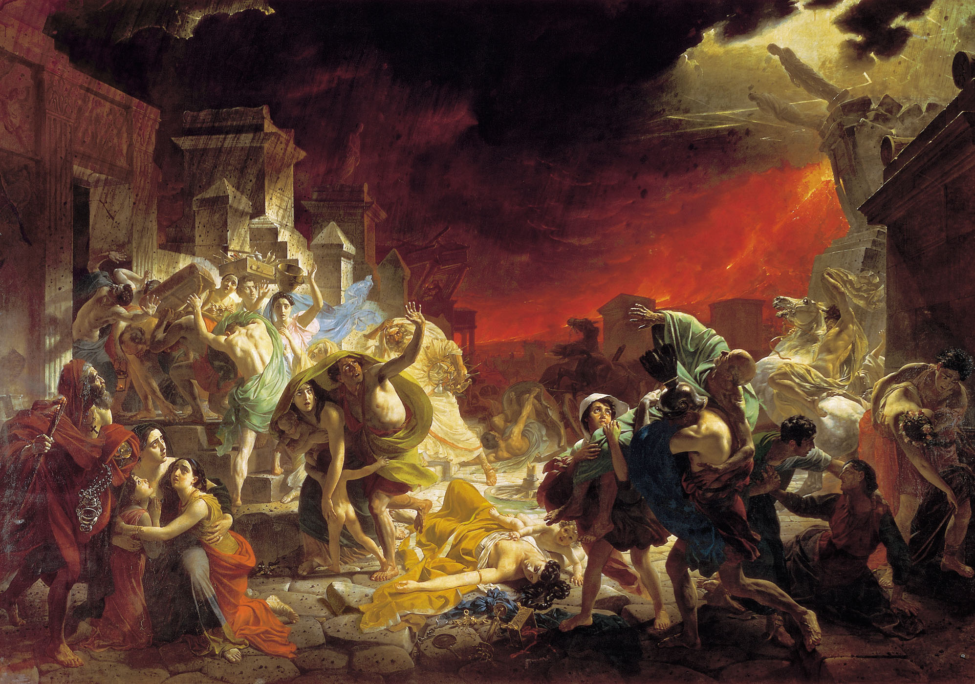 History Of A Painting Last Day Of Pompeii By Karl Bryullov