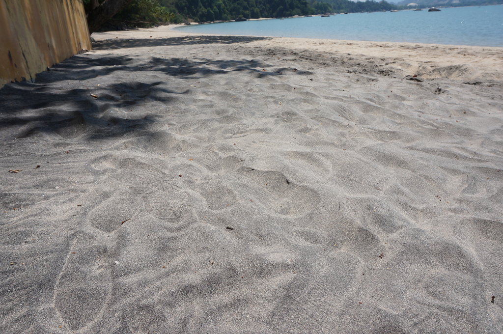 black sand beach langkawi