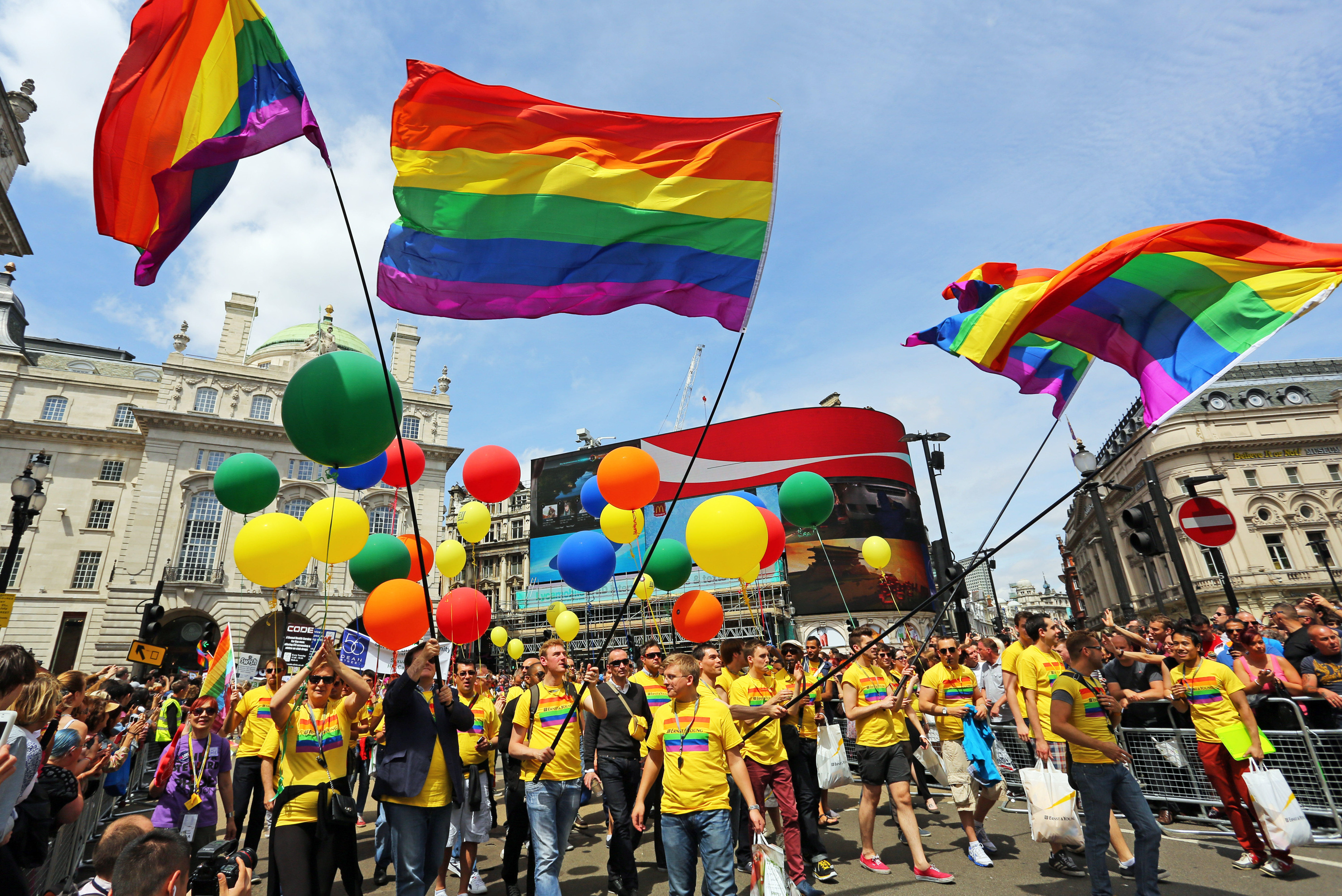 gay flag pride parade