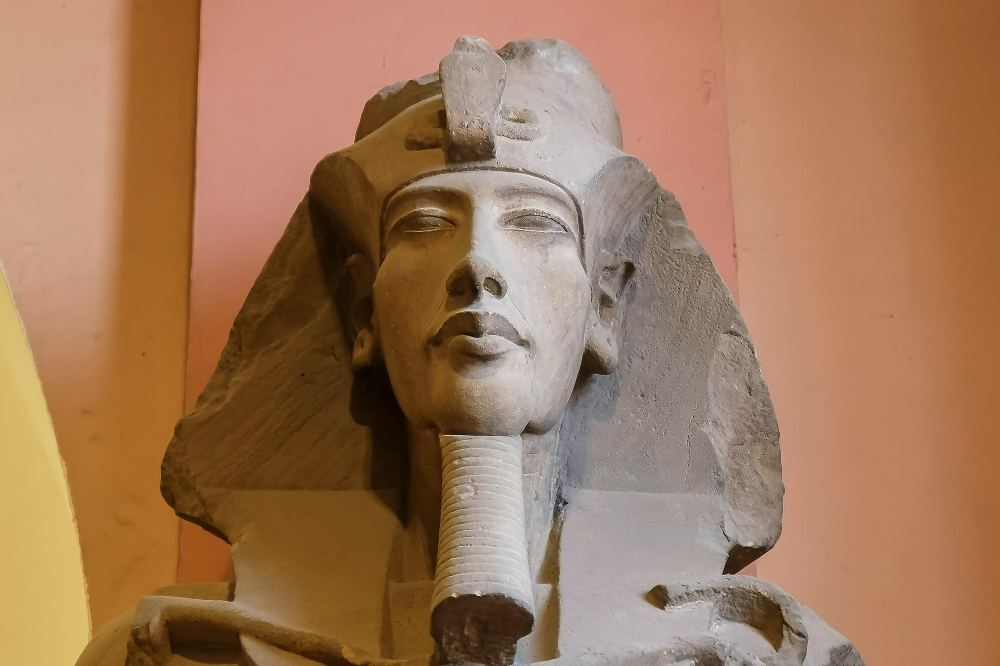 The unique statue of King Akhenaten, heavy solid stone made in Egypt ...
